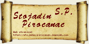 Stojadin Piroćanac vizit kartica